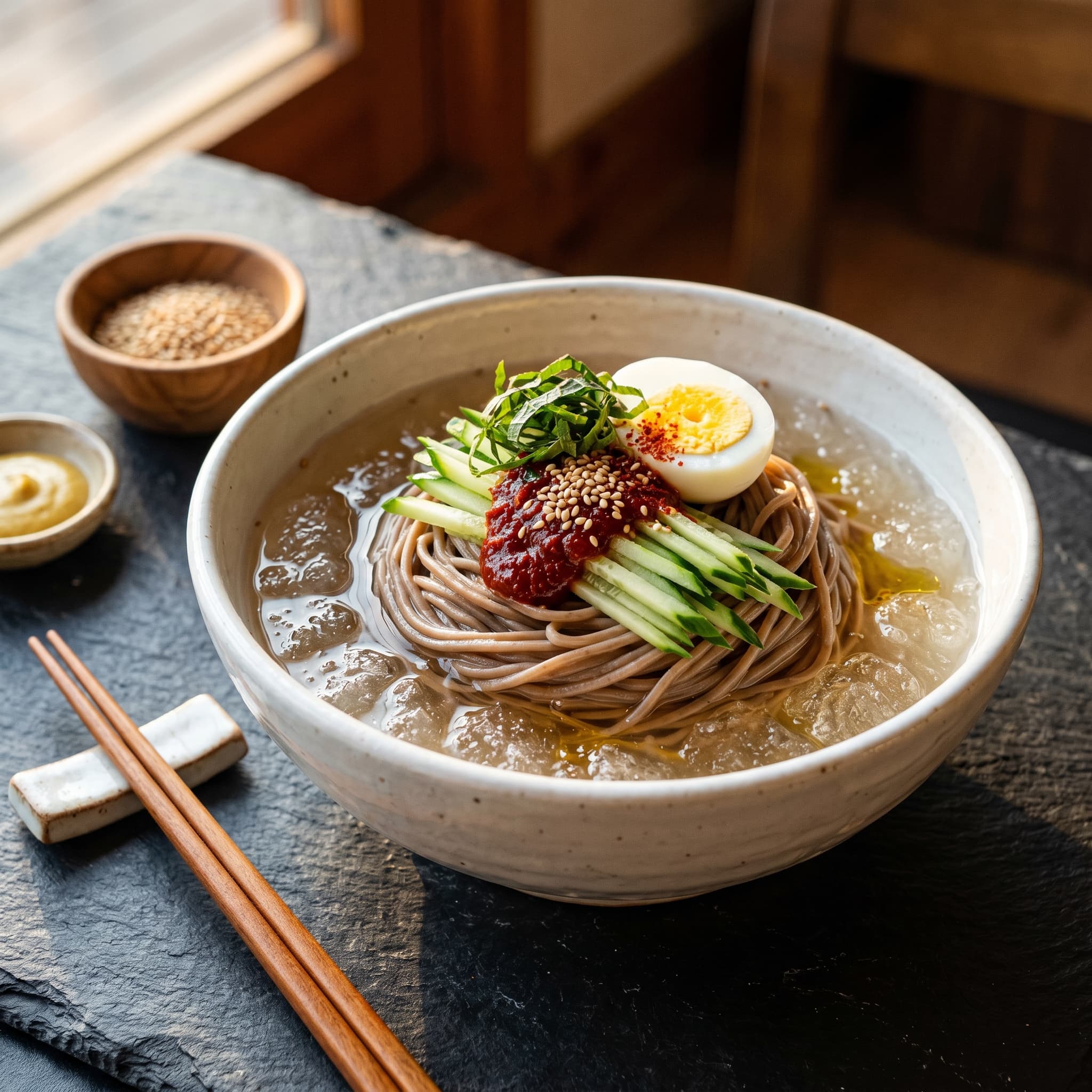 물막국수 · 비빔막국수